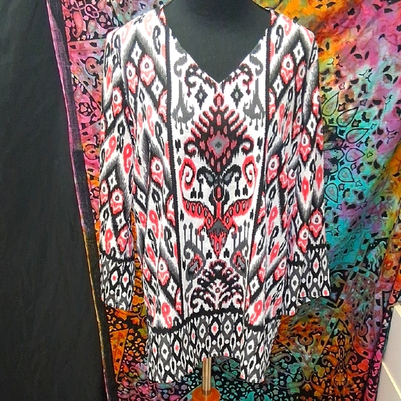 Linea Patterned Blouse - Picture 1 of 3